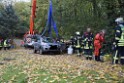 Einsatz BF Koeln PKW im See Koeln Esch P149